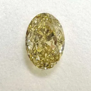 1.83 Carat Oval Fancy Yellow VS1 Natural Diamond