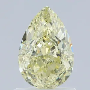 1.12 Carat Pear Fancy Light Yellow VS1 Natural Diamond