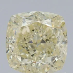 1.27 Carat Cushion Brilliant Fancy Light Yellow VS1 Natural Diamond