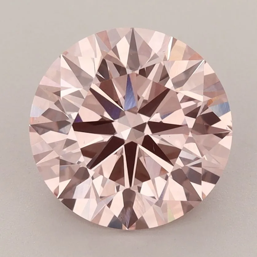 3 Carat Round Fancy Intense Pink VS1 Lab Diamond