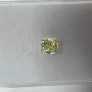 1.63 Carat Cushion Brilliant Fancy Light Yellow VVS1 Natural Diamond