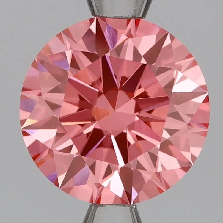 2.04 Carat Round Fancy Vivid Pink VS1 Lab Diamond
