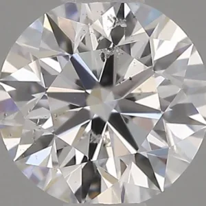 0.37 Carat Round D SI2 Natural Diamond