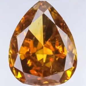 0.77 Carat Pear Fancy Deep Brown Natural Diamond