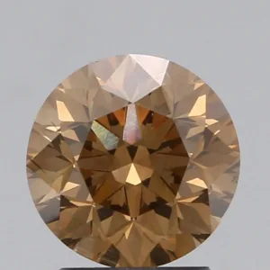 2.05 Carat Round Fancy Deep Brown SI1 Natural Diamond