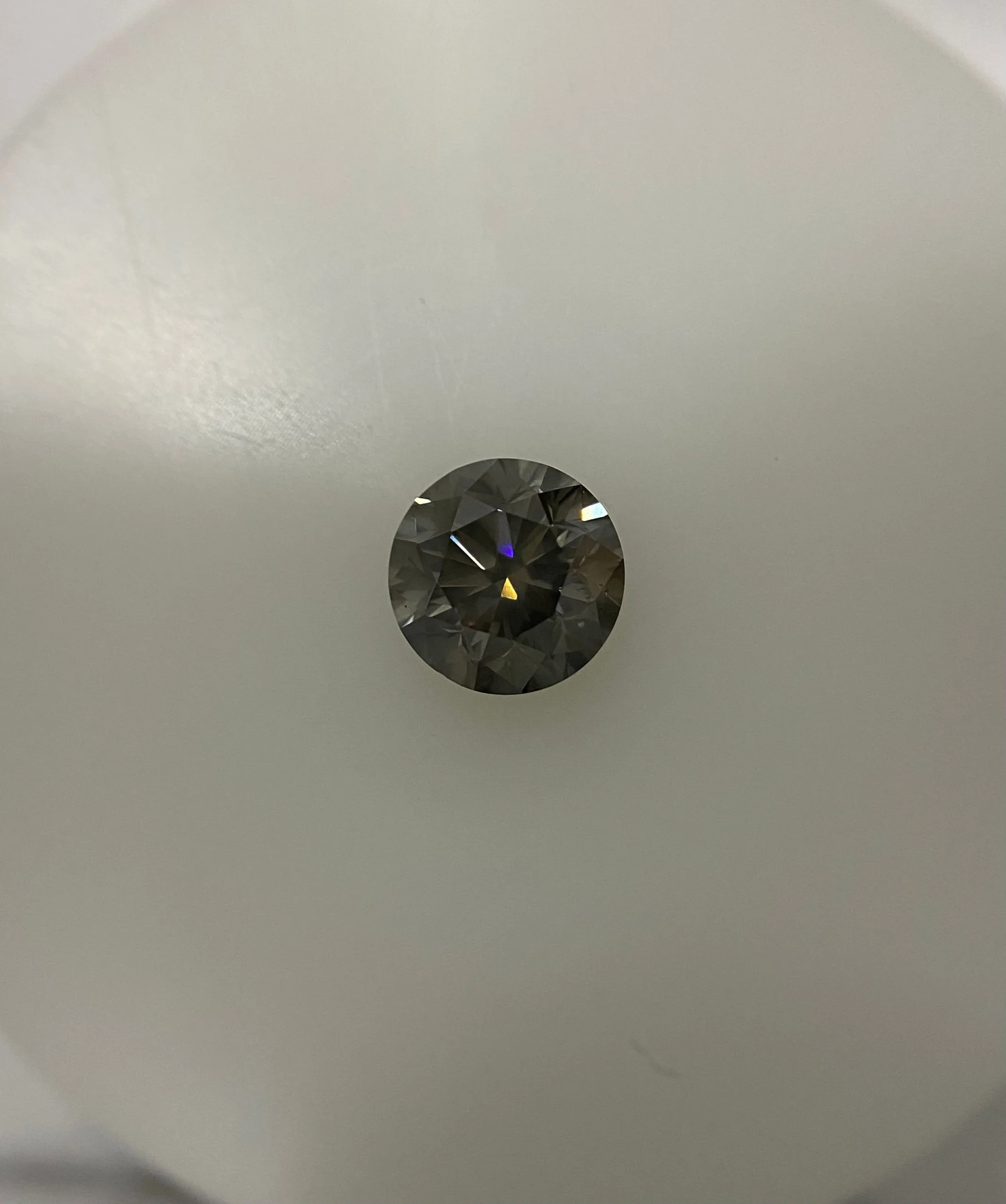 1.07 Carat Round Fancy Gray I1 Natural Diamond 1 1.07 Carat Round Fancy Gray I1 Natural Diamond