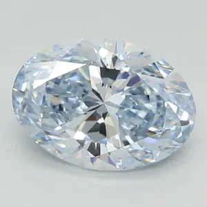 2.09 Carat Oval Fancy Intense Blue VVS1 Lab Diamond