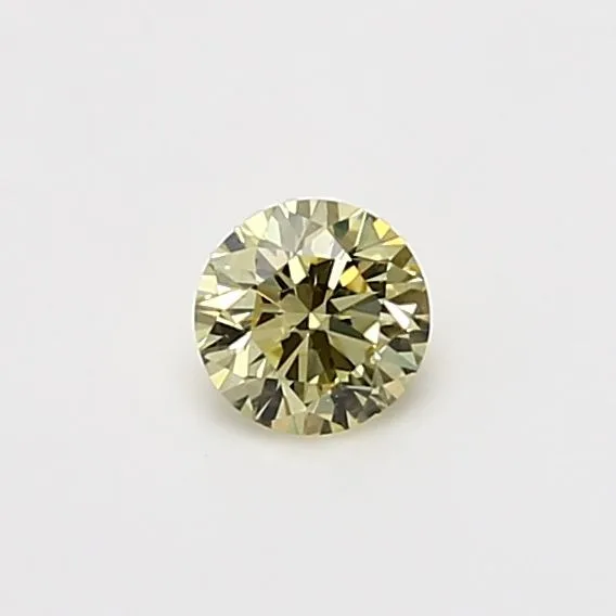 0.29 Carat Round Fancy Light Yellow SI2 Natural Diamond