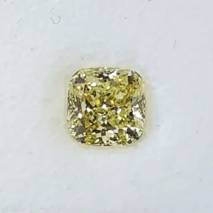 1.01 Carat Cushion Modified Fancy Yellow SI2 Natural Diamond