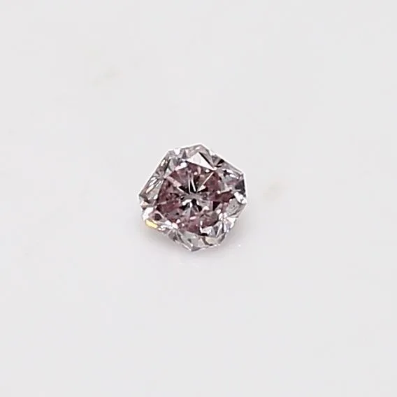 0.1 Carat Radiant Fancy Brown Pink Natural Diamond