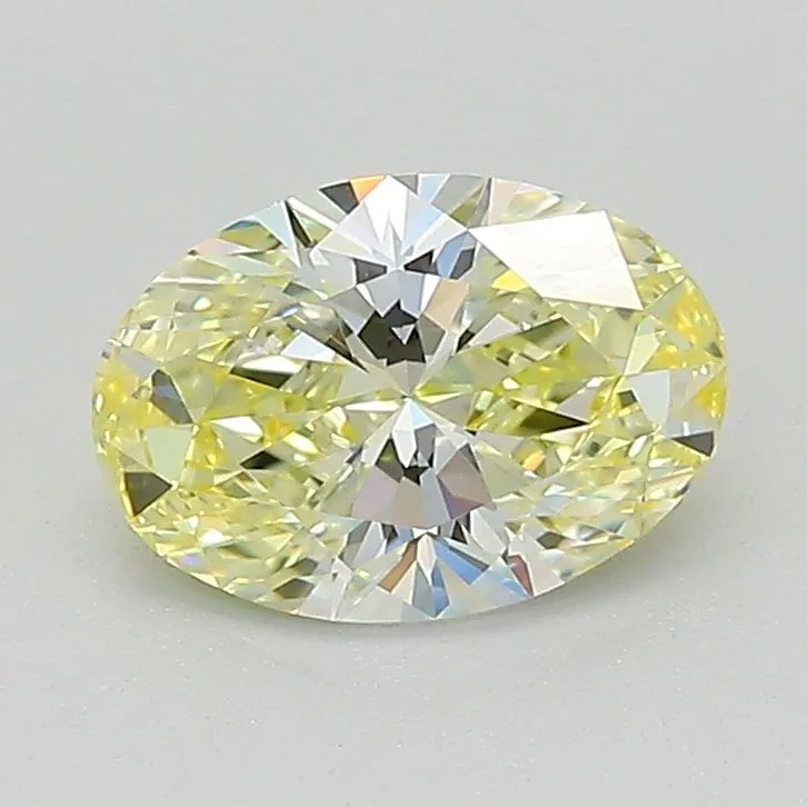 1.01 Carat Fancy Yellow VVS1 OVAL Lab Diamond