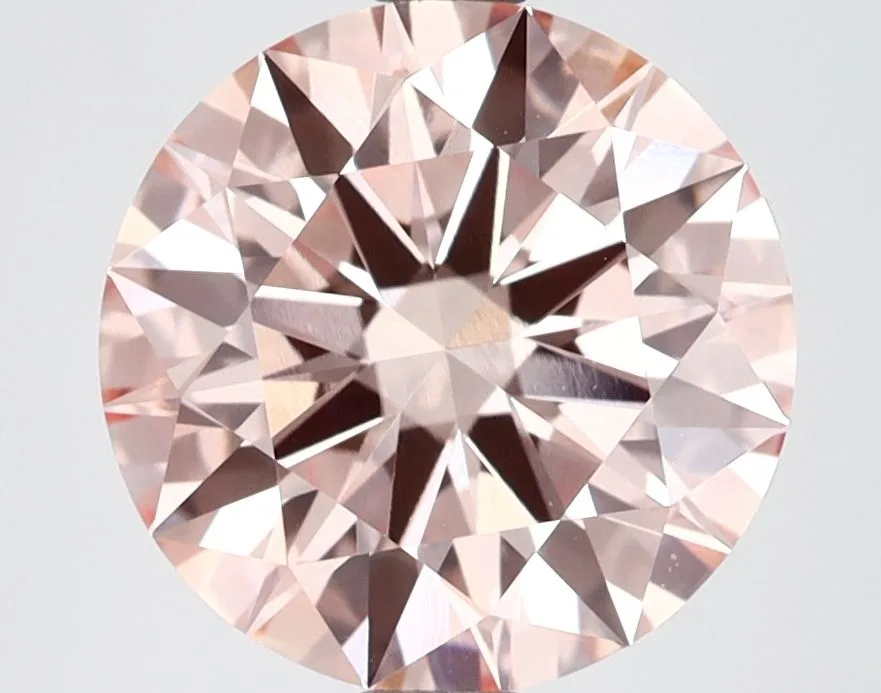 3.12 Carat Round Fancy Vivid Pink VVS2 Lab Diamond 1 3.12 Carat Round Fancy Vivid Pink VVS2 Lab Diamond