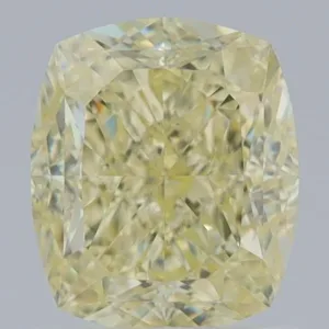 1.65 Carat Cushion Brilliant Fancy Light Yellow VS2 Natural Diamond
