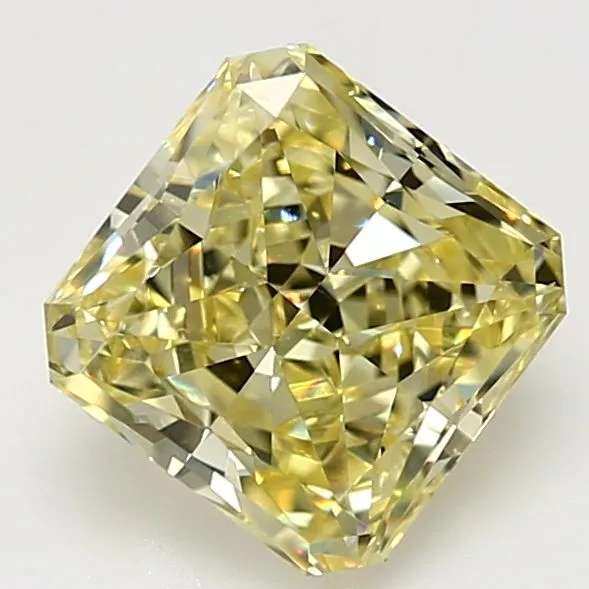 3.06 Carat Radiant Fancy Intense Yellow VS1 Natural Diamond