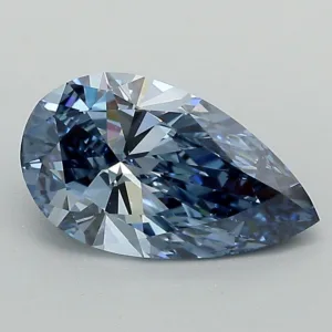 1.63 Carat Pear Fancy Deep Blue VVS2 Lab Diamond