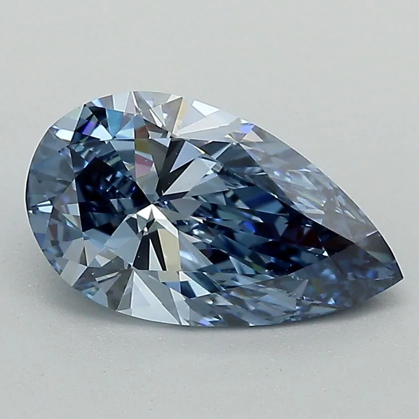 1.63 Carat Pear Fancy Deep Blue VVS2 Lab Diamond 1 1.63 Carat Pear Fancy Deep Blue VVS2 Lab Diamond