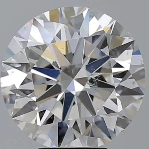 5.55 Carat Round E SI1 Natural Diamond