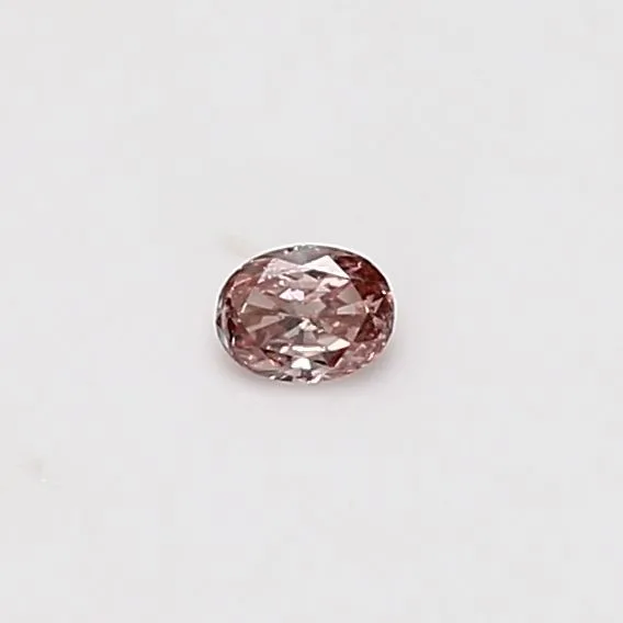 0.08 Carat Oval Fancy Pink Natural Diamond