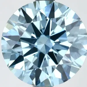 2.66 Carat Round Fancy Vivid Blue VS1 Lab Diamond