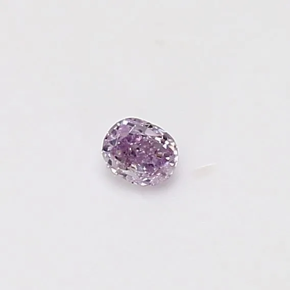 0.1 Carat Cushion Brilliant Fancy Purple Natural Diamond