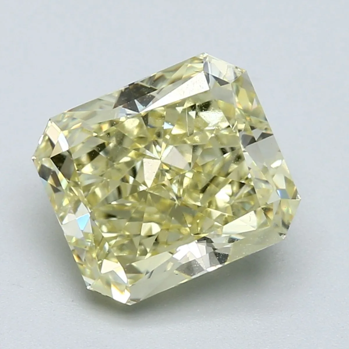 4.59 Carat Radiant Fancy Intense Yellow VVS2 Natural Diamond