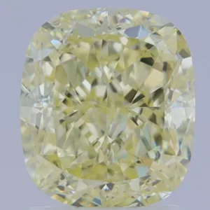 2.04 Carat Cushion Brilliant Fancy Light Yellow VS1 Natural Diamond