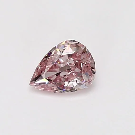 0.38 Carat Pear Fancy Pink VS1 Natural Diamond