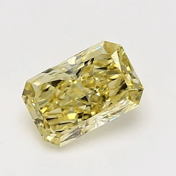 1.01 Carat Radiant Fancy Intense Yellow VS1 Natural Diamond