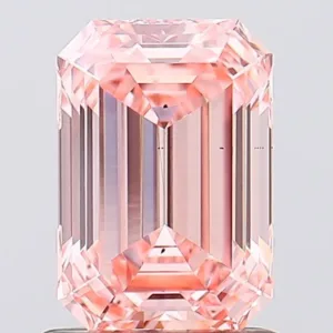 1.04 Carat Emerald Fancy Intense Pink VS2 Lab Diamond