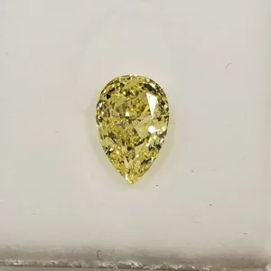 1 Carat Pear Fancy Yellow I1 Natural Diamond
