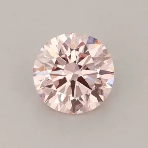 0.59 Carat Round Fancy Intense Pink VS1 Lab Diamond