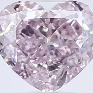 0.5 Carat Heart Fancy Purple Pink VS2 Natural Diamond