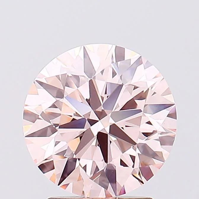 2.5 Carat Round Fancy Pink VVS2 Lab Diamond