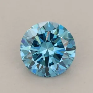 0.72 Carat Round Fancy Vivid Blue VS2 Lab Diamond