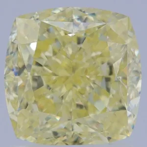 2.01 Carat Cushion Brilliant Fancy Yellow VS2 Natural Diamond