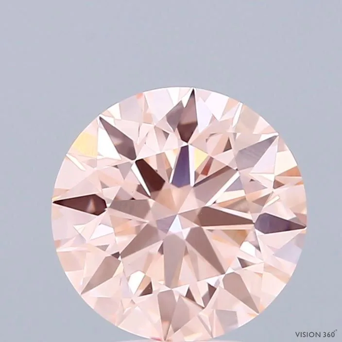 2.06 Carat Round Fancy Pink VVS2 Lab Diamond