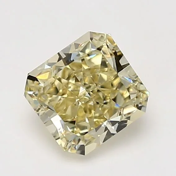 1.56 Carat Radiant Fancy Light Yellow VS1 Natural Diamond
