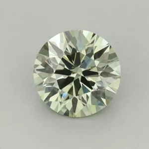 0.7 Carat Round Fancy Vivid Green VVS2 Lab Diamond