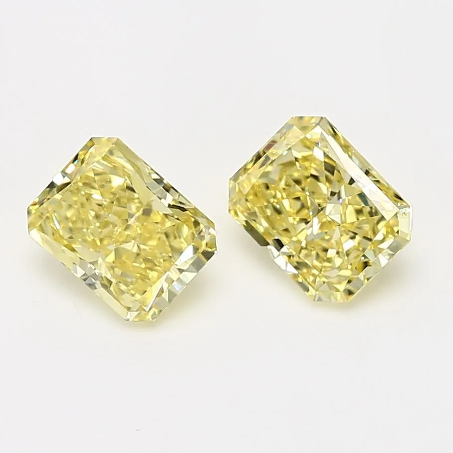 1.03 Carat Radiant Fancy Intense Yellow VS2 Natural Diamond