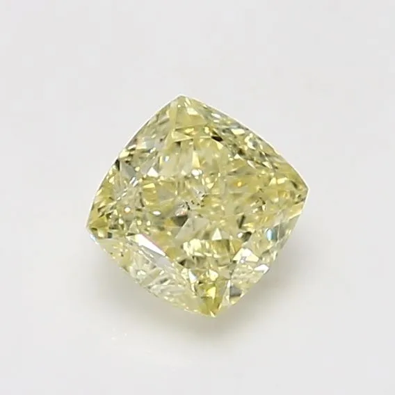 1.01 Carat Cushion Brilliant Fancy Yellow SI1 Natural Diamond