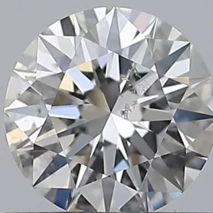 0.51 Carat Round H SI2 Natural Diamond