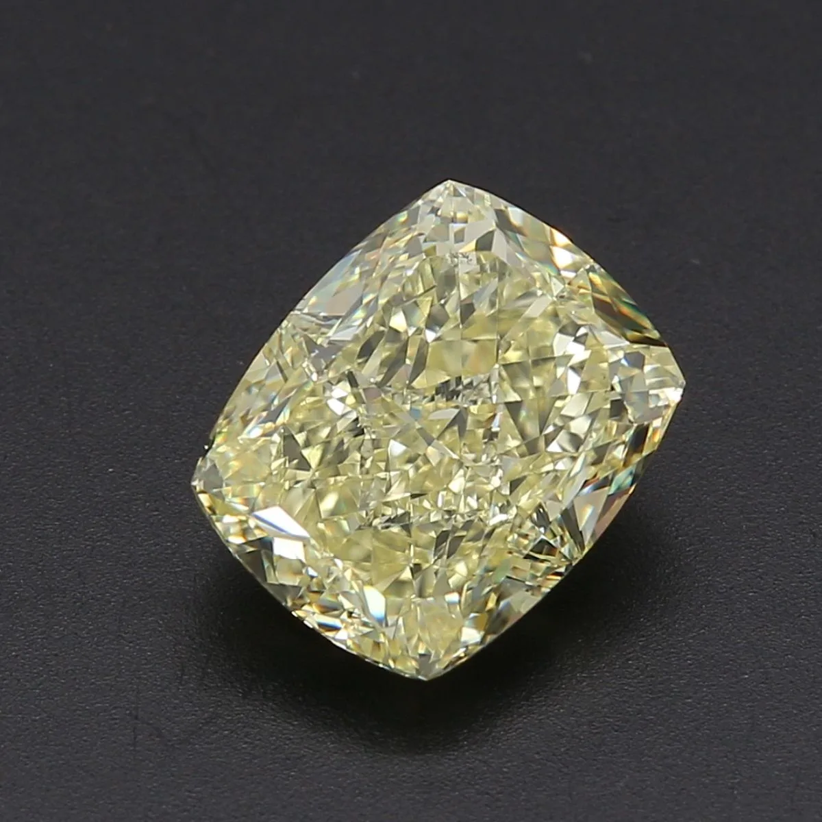 5.01 Carat Fancy Light Yellow VS2 CUSHION BRILLIANT Diamond