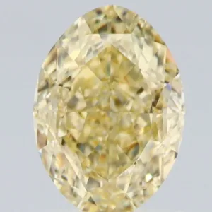 1.17 Carat Oval Fancy Yellow VVS2 Natural Diamond