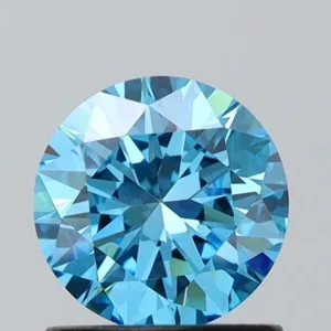 1 Carat Round Fancy Vivid Blue VS1 Lab Diamond