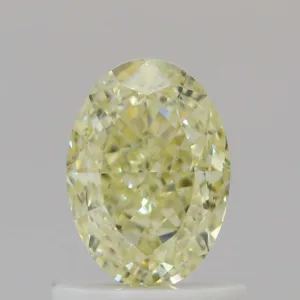1.01 Carat Oval Fancy Light Yellow VS1 Natural Diamond