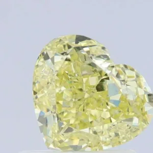 1 Carat Heart Fancy Yellow VS2 Natural Diamond