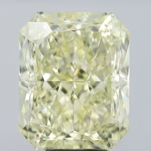 7.16 Carat Radiant Fancy Light Yellow VVS2 Natural Diamond