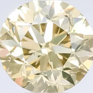 0.48 Carat Round Fancy Yellow SI1 Natural Diamond