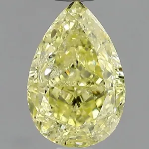 1.01 Carat Pear Fancy Yellow I1 Natural Diamond