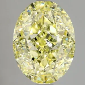 2.76 Carat Oval Fancy Yellow I1 Natural Diamond
